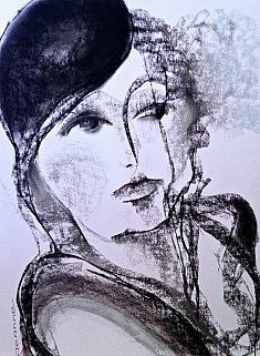 "Paris" pastels sur papier encadré 83X63