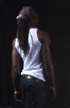 S'en retourner à pas comptés. Tirage pigmentaire sur baryté.