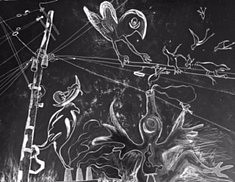 Elisabeth Lerolle: carte à gratter format raisin - 2019