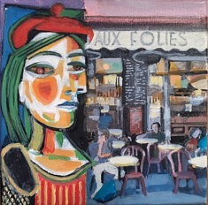 Série Belleville-Picasso "Aux Folies", 20x20cm, 2020