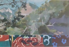Série "Matisse-Mercantour", 80x120 cm, pigments et colle sur toile, 2021