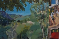 Série "Matisse Mercantour", 120 x 80 cm, pigments et colle sur toile, 2021