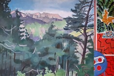 Série "Matisse Mercantour", 80 x 120 cm, pigments et colle sur toile, 2021