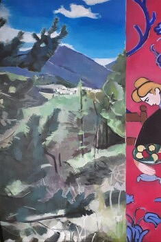 Série Matisse Mercantour", 120 x 80 cm, pigments et colle sur toile, 2021