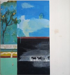 Série "Lascaux-Romaine", "Les ânes de Munier", 120x80 cm, 2024