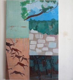 Série "Lascaux-Romaine", "Pariétales", 120x80 cm, 2024