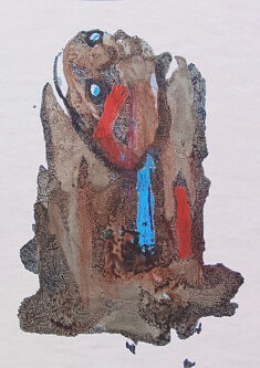 Derviche tourneuse - café, pastel gras et feutre sur papier - 30x21cm - 2026