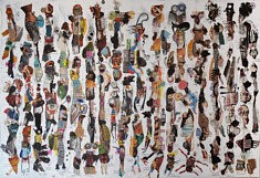 Des Figures historiques - techniques mixtes sur carton - 80x120cm - 2026