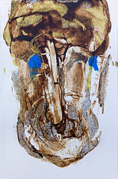 La seule photographie de Nabuchodonosor - café, pastels et feutres sur papier - 21x15 - 2026