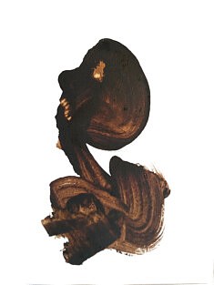 Prématuré mais vivant - café sur papier - 21x30cm - 2026
