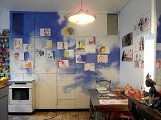 Dans l'atelier d'Isabelle Abiven (photo Loïs Pommier)