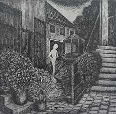 Frédéric Laviéville, Jardins secrets 2, Eau forte, 15 x 15 cm