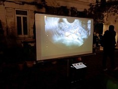 Cécilia da Mota, Plaisir féminin, projection (photo Loïs Pommier)