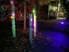 (Français) Florian Jouhaud, Autre nuit, installation lumineuse (photo Loïs Pommier)
