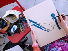 Modèle vivant : dessin en cours par Melle Yo