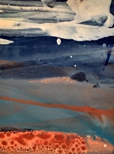 Josette VIGNEAU, « Sans titre », 2020, Encre sur papier, 20 x 30 cm