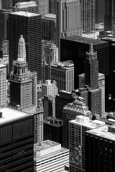 (3) Charles Guy, Chicago, From the deck, photographie noir et blanc, 100 x 67 cm