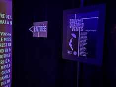 Entrée de l'exposition  pour la Nuit Blanche (photo Loïs Pommier)