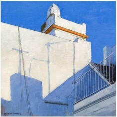 Cecilio Chavez, Sans titre 2, huile sur toile, 40 x 40 cm