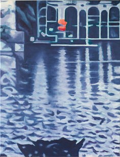 Olivier Furter, Le palais II, 2024, huile sur toile, 65 x 50 cm