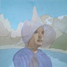 Jean Deprez, extrait de la série espace, 2025, encre sur papier, 30 x 30 cm