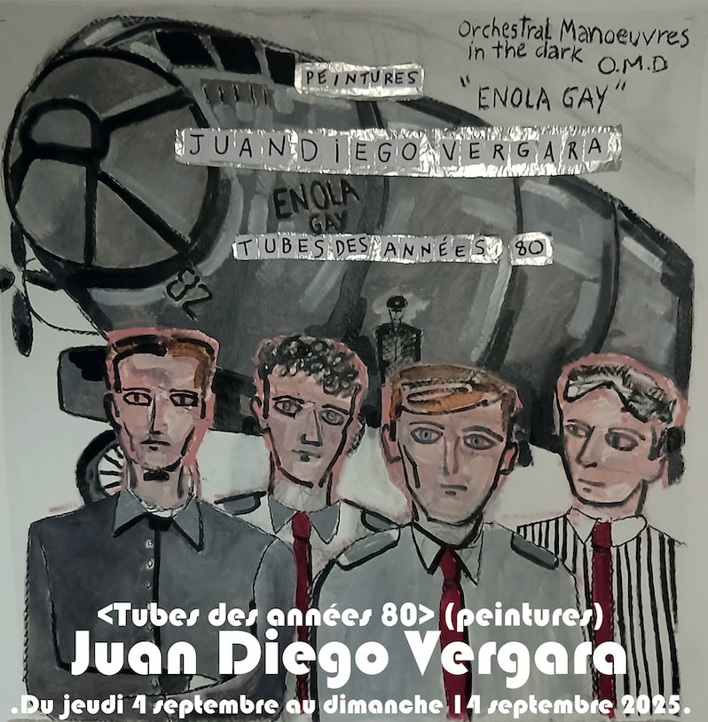 Juan Diego Vergara, visuel de l'exposition "Tubes ds années 80"