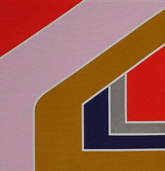 Lemon Curves, Eames house, peinture acrylique