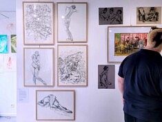 Vue de l'exposition Figures Libres (photo Loïs Pommier)