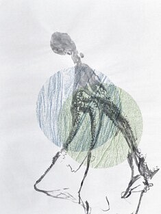 Sans titre, gyotaku, sérigraphie, 80 x 60 cm