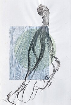 Sans titre, gyotaku, sérigraphie, 80 x 55 cm