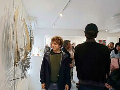 Vue de l'exposition, œuvre de Frédéric Daty, photo Loïs Pommier