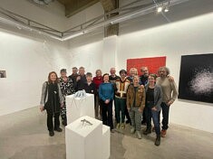 Photo de groupe, expo Anatomy of an Encounter, avril 2026 (photo Kunstwerkt)