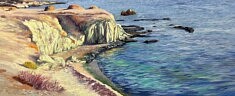 José Cerezo, Calma, peinture à l'huile, 17 x 42 cm
