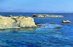José Cerezo, La tarde se escapa, peinture à l'huile, 22 x 34 cm