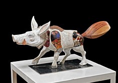 Kodai Hihara, A story like grasping a cloud, 2025, technique mixte, 40 x 55 x 25 cm