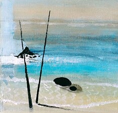 Ly-Rose, Triptyque oceans, 2026, 30 x 30 cm