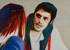 Nesrin Giray Delmas, Dialogue 2, huile, 42 x 59 cm