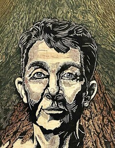 Sacha Zuidam, Changed Connections, gravure sur bois, 70 x 50 cm