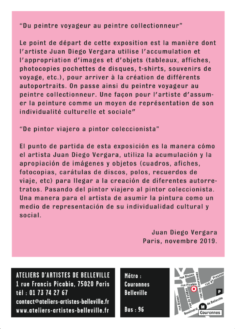 Juan Diego Vergara, flyer Exposition 2020, verso