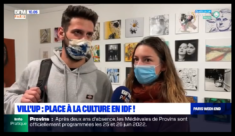 BFM Paris, reportage sur Vill'Up en Arts, décembre 2021