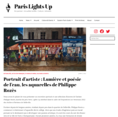 Parislightsup.com, Itw Philippe Rozès, 2022