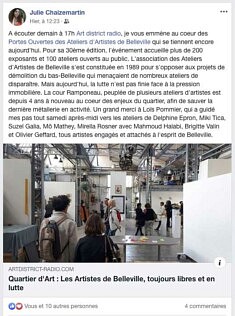 Podcast Quartier d'Art, mai 2019