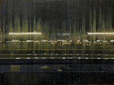 Lumière, eau, métal, 60x80 cm - 2024