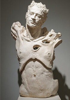 Le dernier des ornithanthropes (face), 2007, H : 110 cm