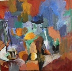COMPOSITION Acrylique sur toile 46*57