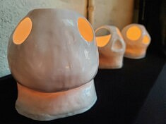 Photophores / Porcelaine émaillée / 2021