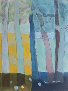 "Jaune, bleu", 80x60 cm 