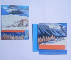 2 "Petits Saint Véran", 2026, technique mixte sur support préparé, 24x20cm et 22x24cm