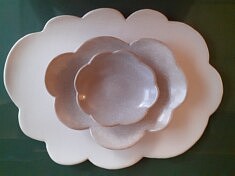 grès émaillé thème Nuages