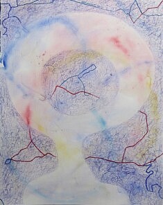 "Relief 1202" Aquarelle et gaufrage sur papier (64x51) 2012